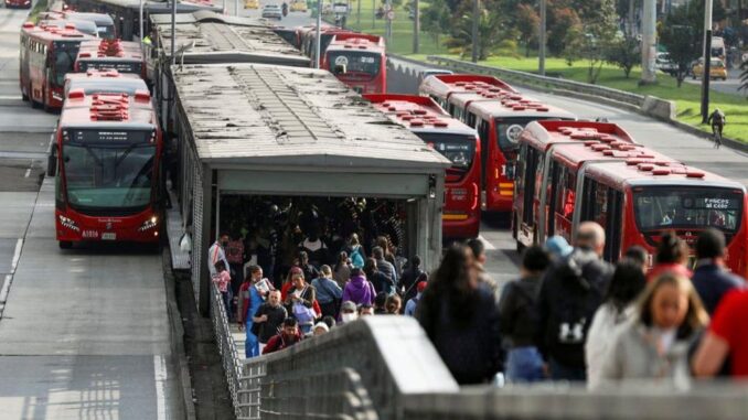 Bloqueos en estaciones de Transmilenio del Sur de Bogotá