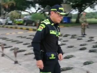 La Policía muestra el material de guerra incautado en Putumayo