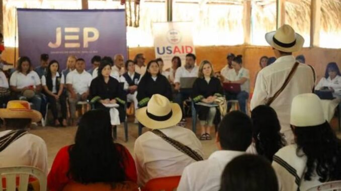 La JEP sigue apoyando las comunidades indígenas del país