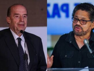 Canciller Álvaro Leyva e Iván Márquez