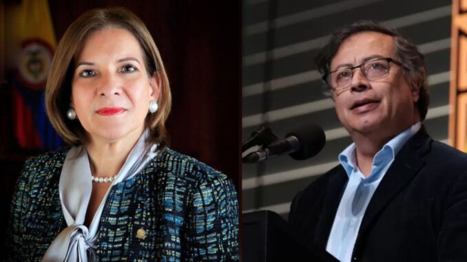 Procuradora Margarita Cabello Blanco y Presidente Gustavo Petro