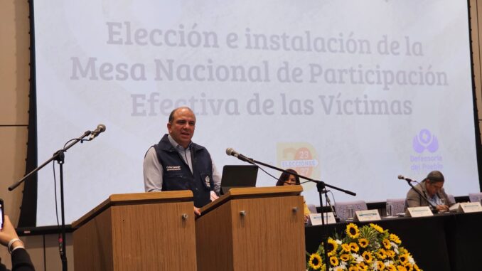 Carlos Camargo Assis, Defensor del Pueblo en la instalación mesa nacional de participación de víctimas