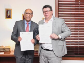 Gerson Chaverra, Presidente Corte Suprema de Justicia y Rodrigo Negrete Director General ANLA